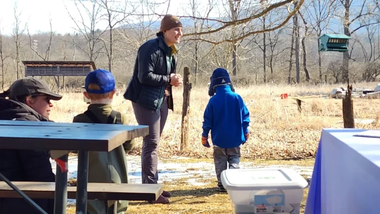 Olivia Stas leading Outdoor Free Play day at Millbrook Marsh
